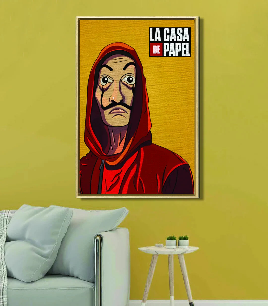 Cuadro La Casa de Papel decoración interior estilo pop-art arte mural Massinart