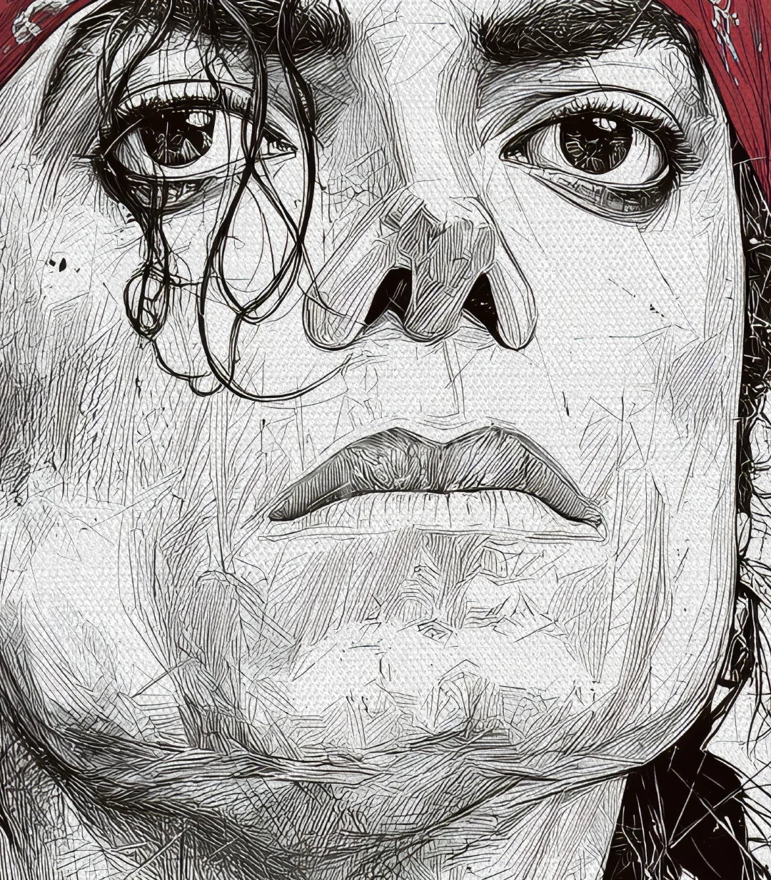 Cuadro retrato Michael Jackson Massinart — embalaje de envío listo para colgar