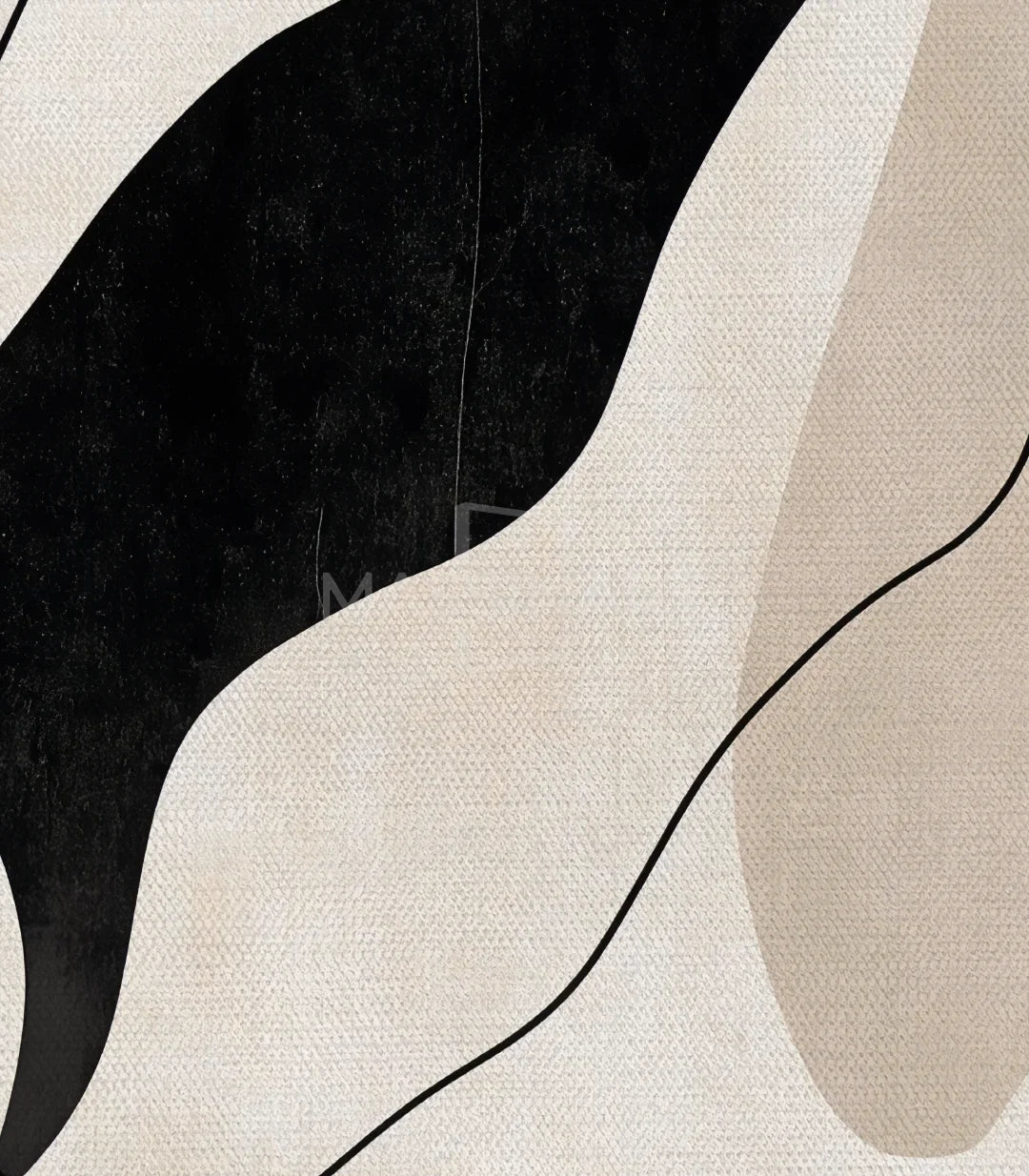 Cuadro Flowing Silence Massinart — embalaje de envío listo para colgar
