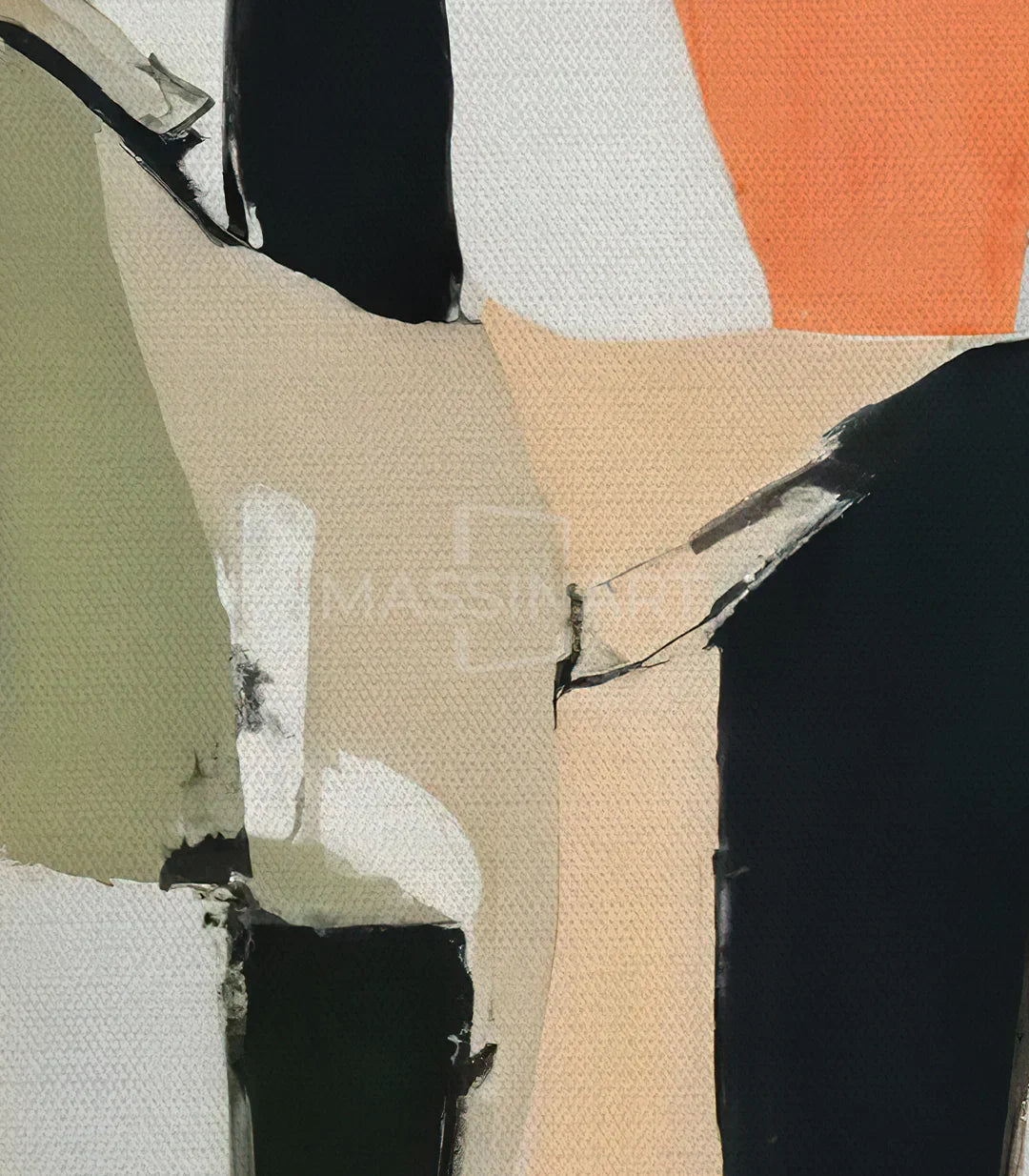Cuadro Olive Dusk Massinart — embalaje y kit de colgado incluido