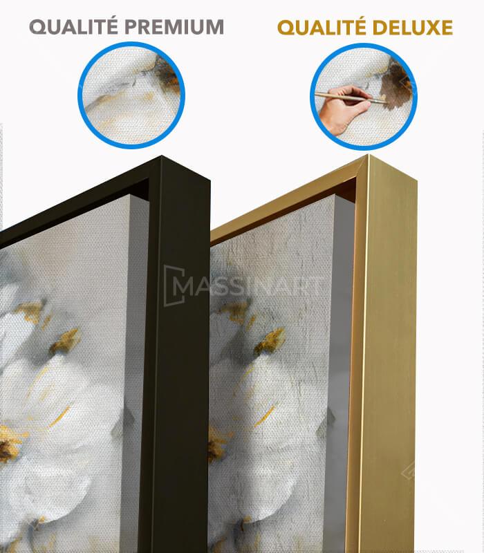 Cuadro flores blancas estilo moderno en interior elegante Massinart