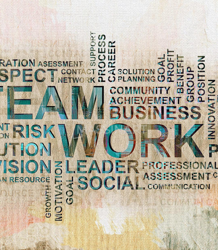 Cuadro Teamwork Massinart embalaje protegido listo para colgar