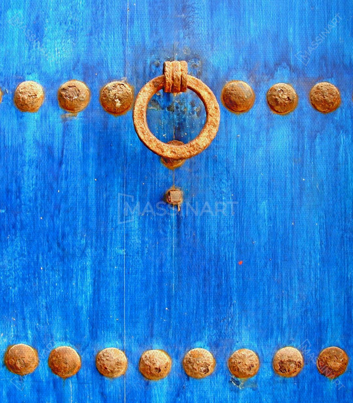 Cuadro Traditional Doors tríptico detalle enmarcado en negro — Massinart