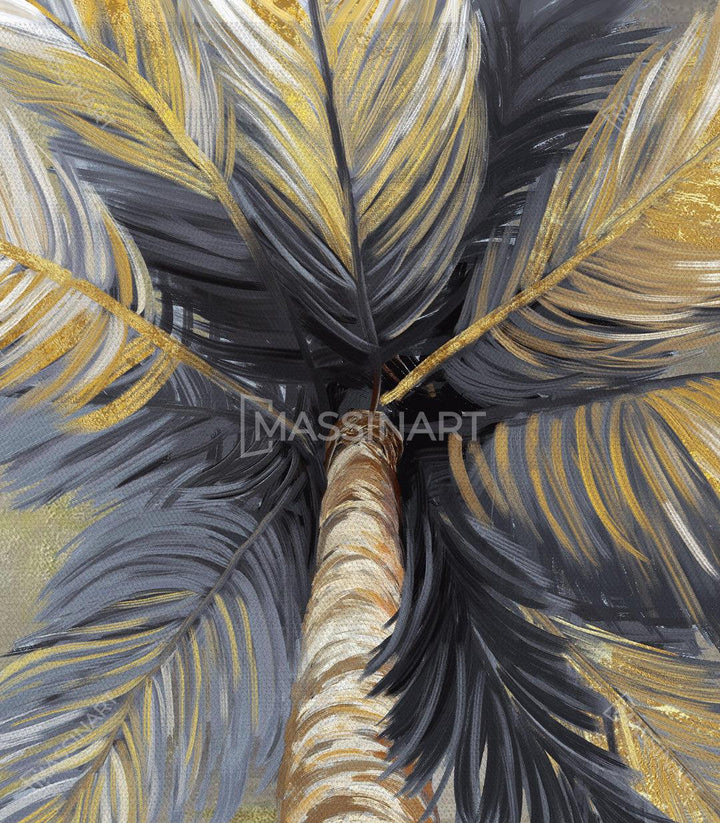 Cuadro Tropical Tree Massinart — embalaje y kit de fijación incluido listo para colgar