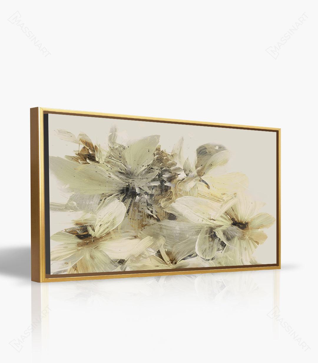 Cuadro Wildflower de Massinart — decoración de pared floral horizontal en interior minimalista