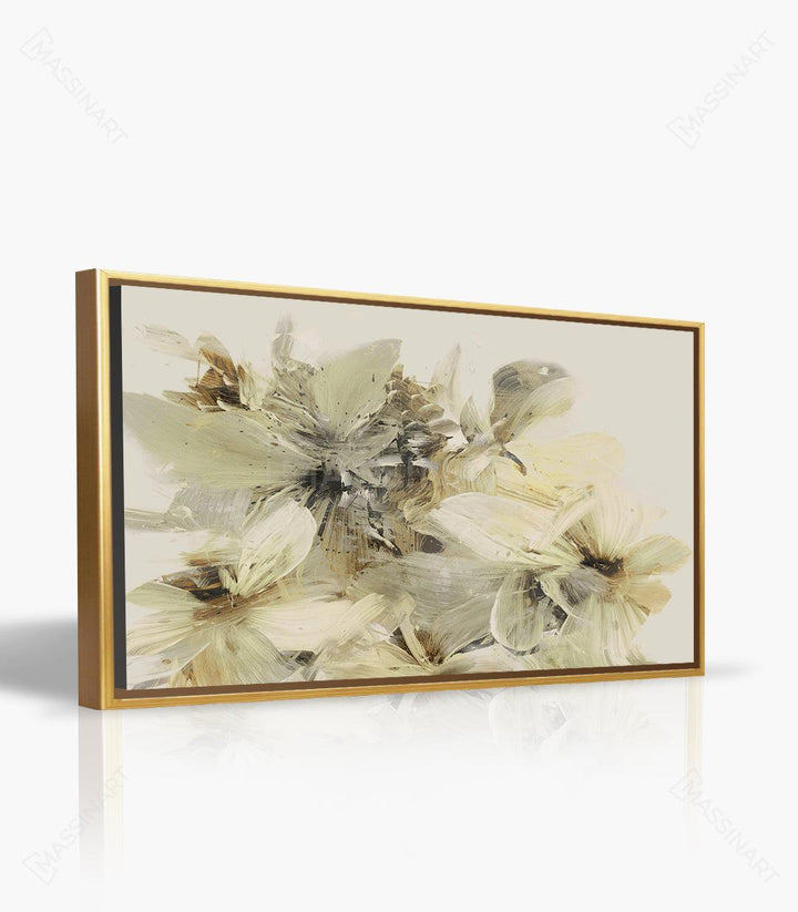 Cuadro Wildflower de Massinart — decoración de pared floral horizontal en interior minimalista