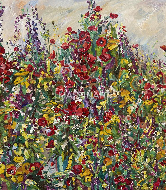 Cuadro En medio de las flores Massinart — embalaje listo para colgar