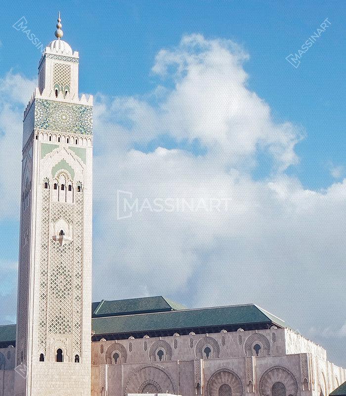 Cuadro Mezquita Hassan II Casablanca Massinart — embalaje envío listo para colgar