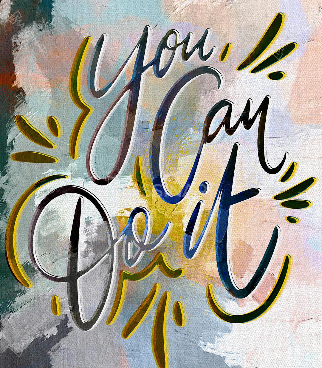 Cuadro You can do it Massinart — embalaje y kit de colgado incluido