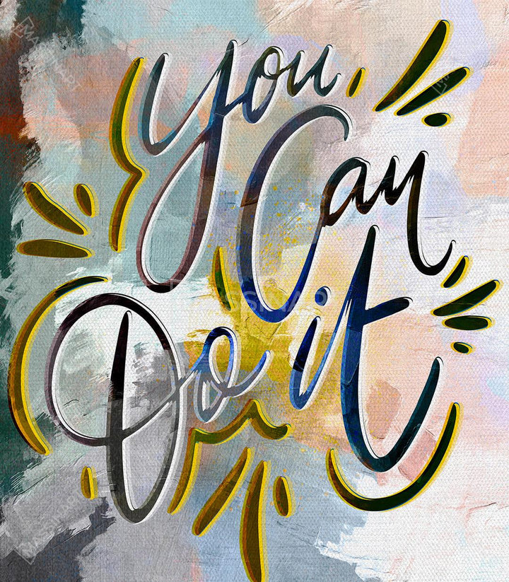 Cuadro You can do it Massinart — embalaje y kit de colgado incluido