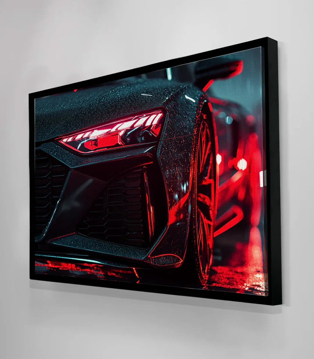 Cuadro sport car luminoso luces traseras rojas Massinart